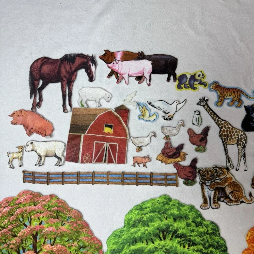 Vintage Story Teller Flannel Graph Educational Flannelgraph Seasons Vehicles
